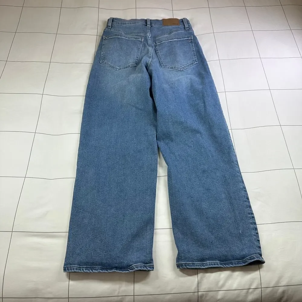 Madewell Jeans Womens 27 Blue Perfect Vintage Wide Leg Crop Medium Wash Denim